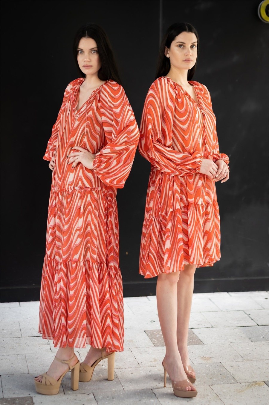 Women Muche & Muchette | Romana Shift Dress Orange