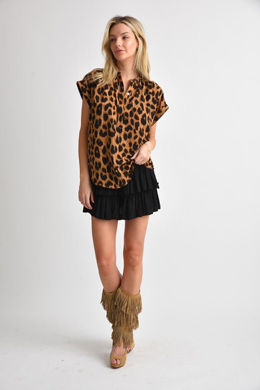 Women Muche & Muchette | Rina Top Leopard