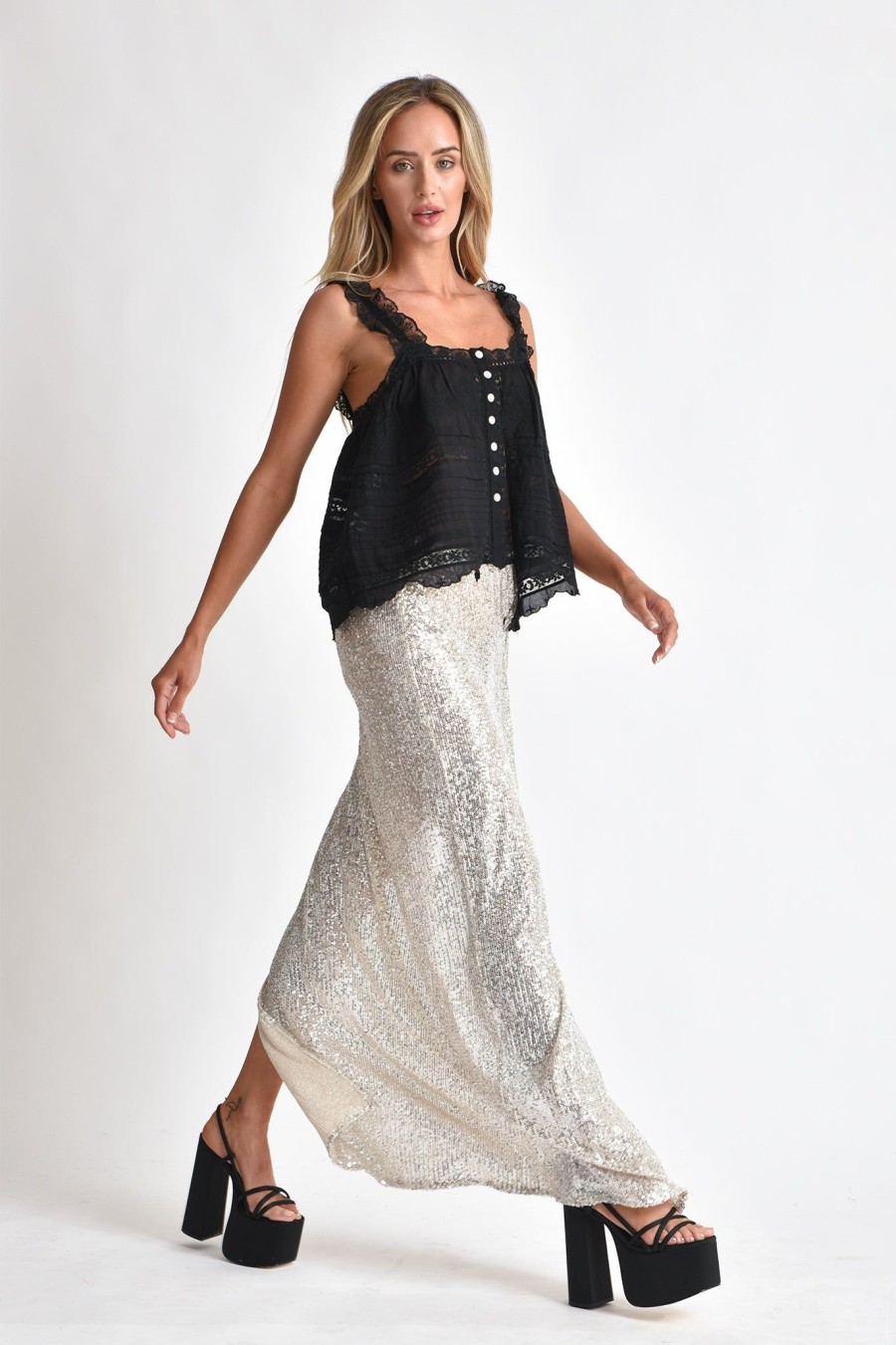 Women Muche & Muchette | Viky Sequin Sarong Silver