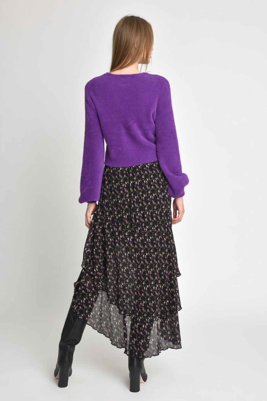 Women Muche & Muchette | Ralphy Plush Cardi Purple